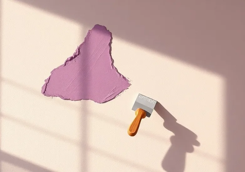 Application d'un enduit décoratif à la lisseuse sur un mur